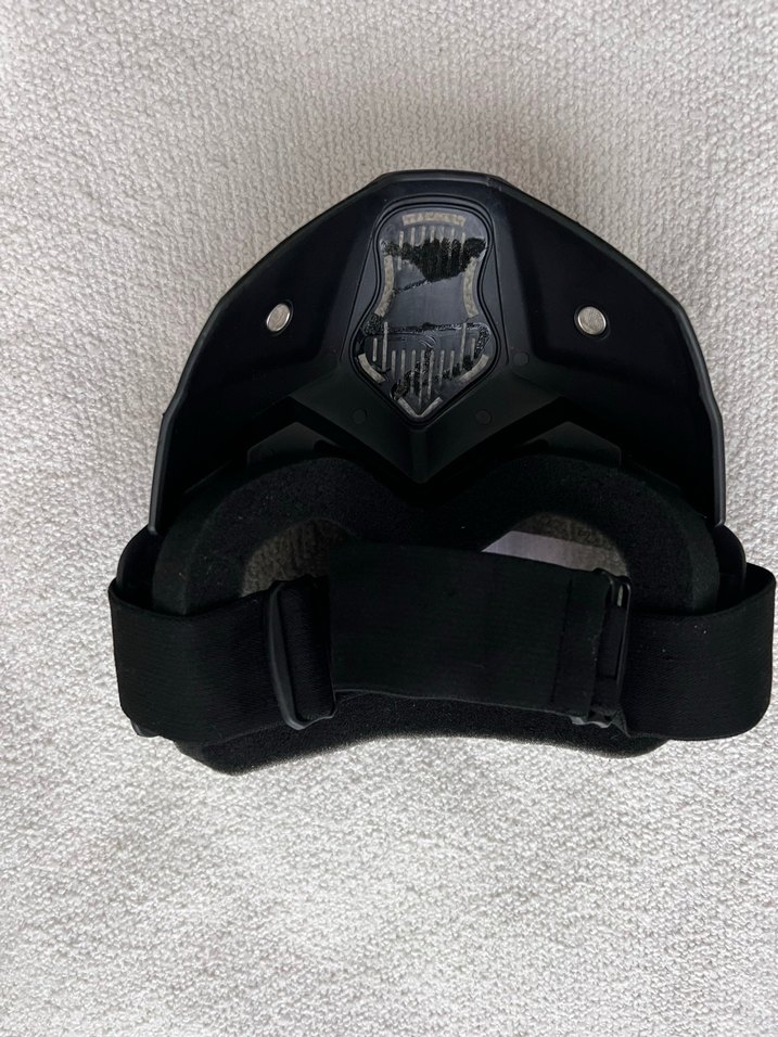 Siyah Kamuflaj Desenli Biker Kask - Görsel 2