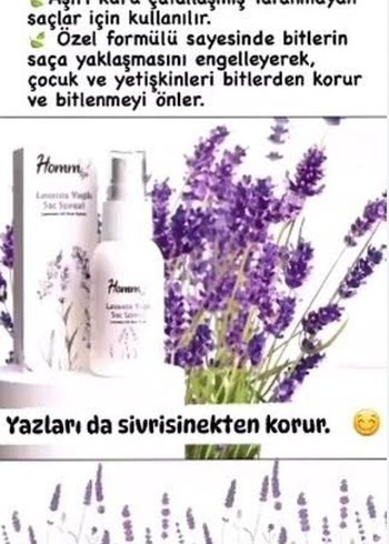 Lavanta Yağlı Saç Spreyi - Bit Önleyici - Görsel 2