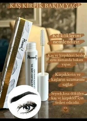 Kaş kirpik bakım yağı 