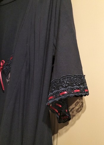 Diğer lacivert Uzun Gotik Kadın Sabahlık