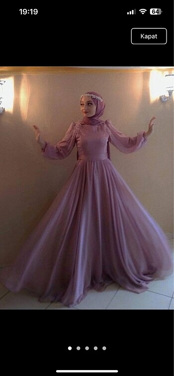 Saten tos pembe abiye