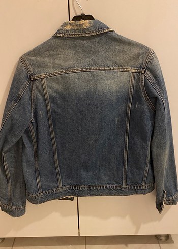 s Beden lacivert Renk Mavi Jeans Kot Ceket