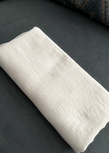 Gri Keten Piliseli Kadın Şal