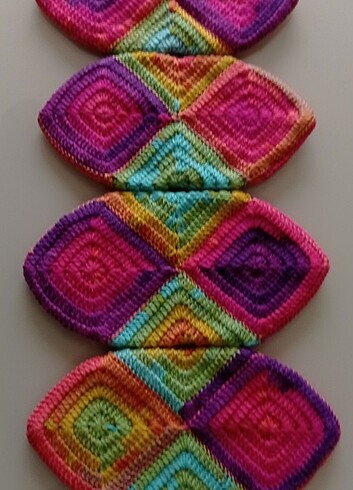 Tığ İşi Rengarenk Örme Patik Çifti  - Görsel 5