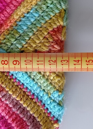 Tığ İşi Rengarenk Örme Patik Çifti  - Görsel 13