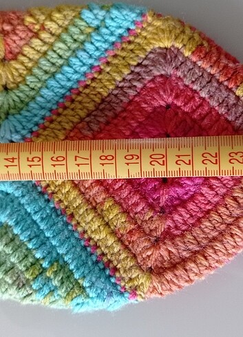 Tığ İşi Rengarenk Örme Patik Çifti  - Görsel 14