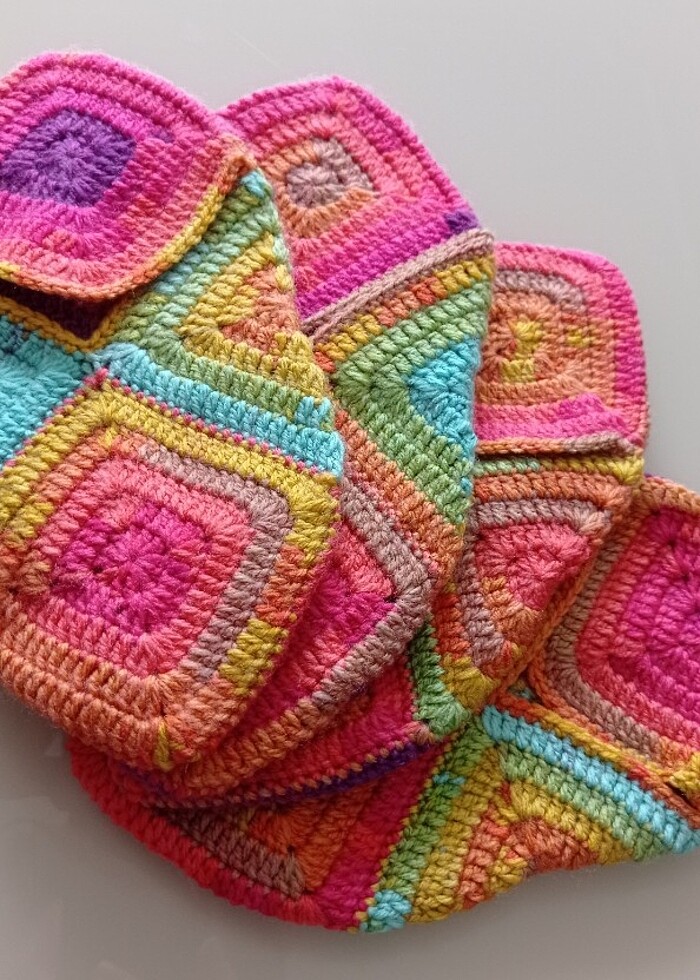 Tığ İşi Rengarenk Örme Patik Çifti  - Görsel 4