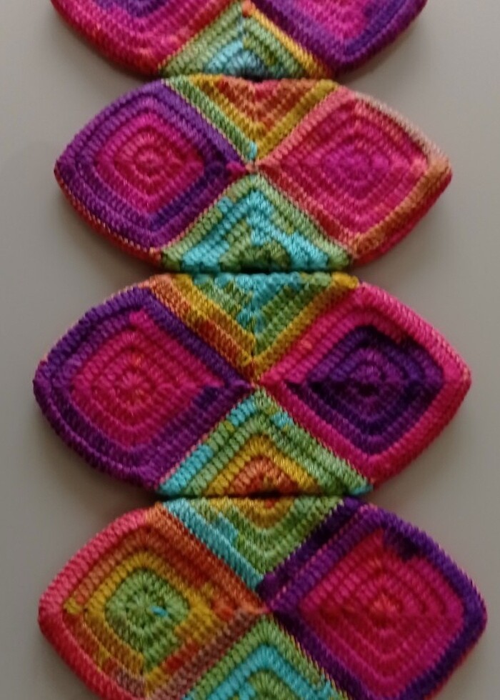 Tığ İşi Rengarenk Örme Patik Çifti  - Görsel 5