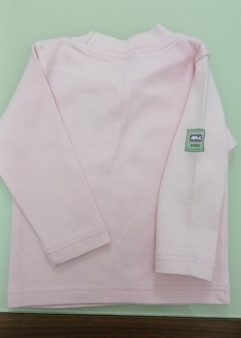 Pastel Pembe Çocuk Uzun Kollu Tişört - Görsel 5