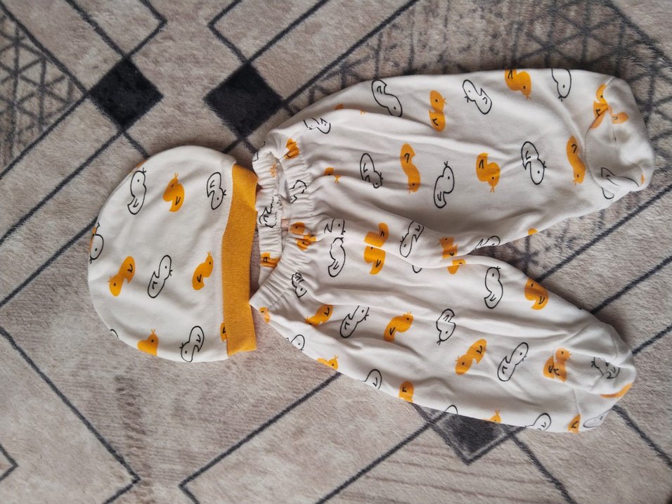 Sarı civciv desenli takım - Görsel 2