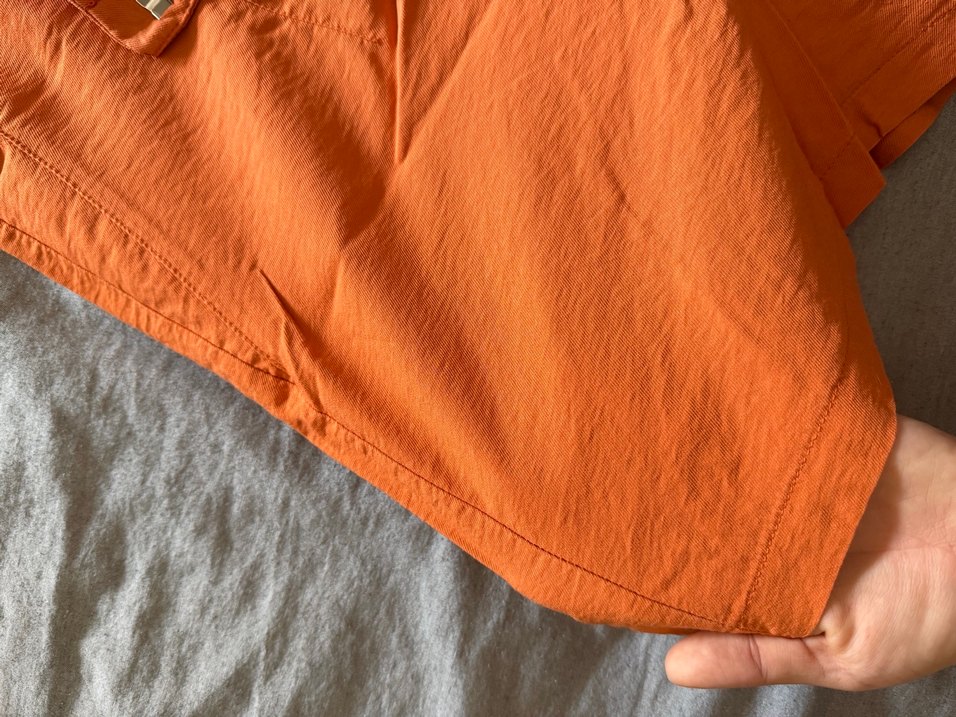 Turuncu Keten Şort - Görsel 2