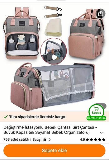 Diğer Bebek Sırt Çantası