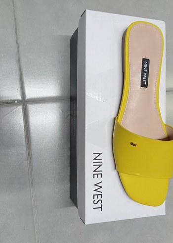 Nine West Nine West Sarı Kadın Terlik, Dolgu Topuklu