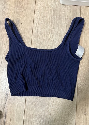 Kadın Lacivert  Crop Top - Görsel 2