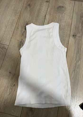 zara Beyaz Kadın Atlet, Yüksek Yakalı, İnce Fit taşlı - Görsel 2