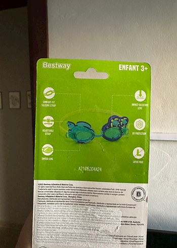 Kaplumbağa Desenli Yüzücü Gözlüğü - Görsel 4