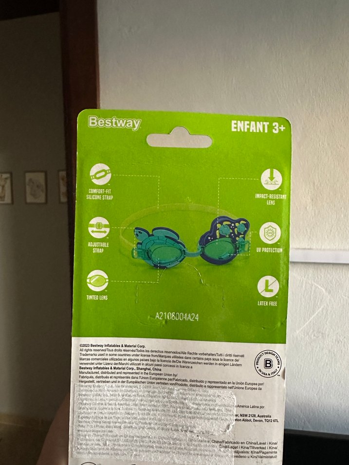 Kaplumbağa Desenli Yüzücü Gözlüğü - Görsel 4