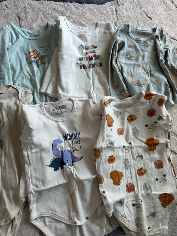 9 tane uzun kollu çıtçıtlı body - Görsel 3