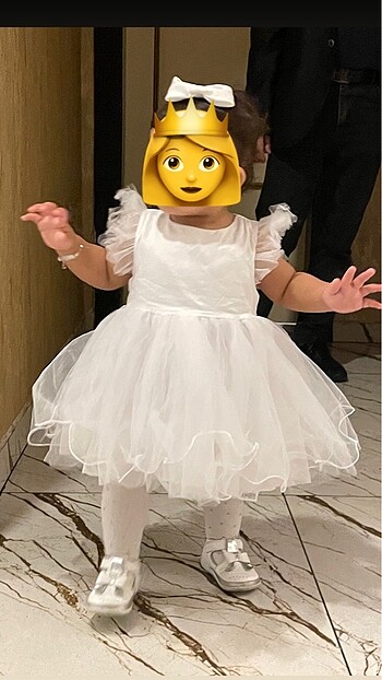 Bebek beyaz gelinlik elbise