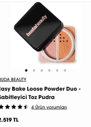 Huda Beauty Easy Bake Loose Powder Duo - Sabitleyici Toz Pudra - Görsel 4