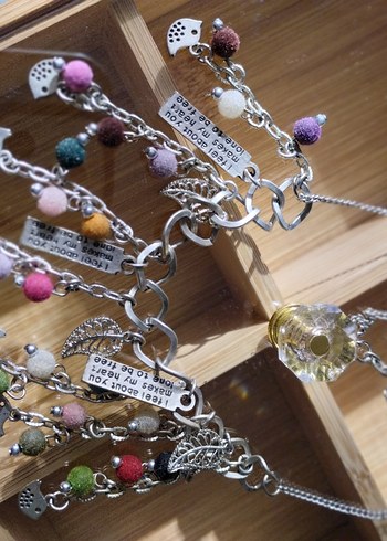 Uzun Zincir Detaylı Bohem Çok Renkli Kolye - Görsel 3