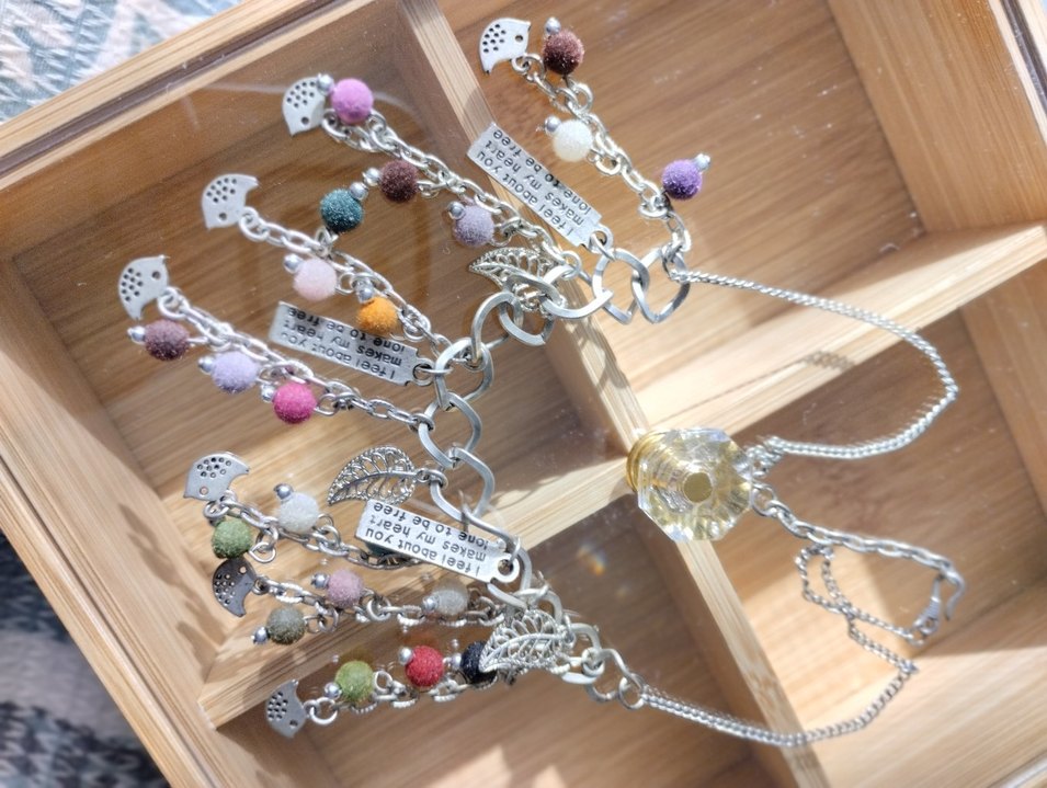 Uzun Zincir Detaylı Bohem Çok Renkli Kolye - Görsel 4