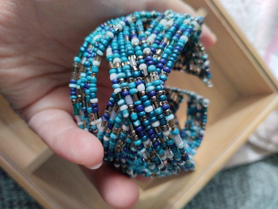 Bohem Çoklu Boncuklu Turkuaz Bileklik - Görsel 4