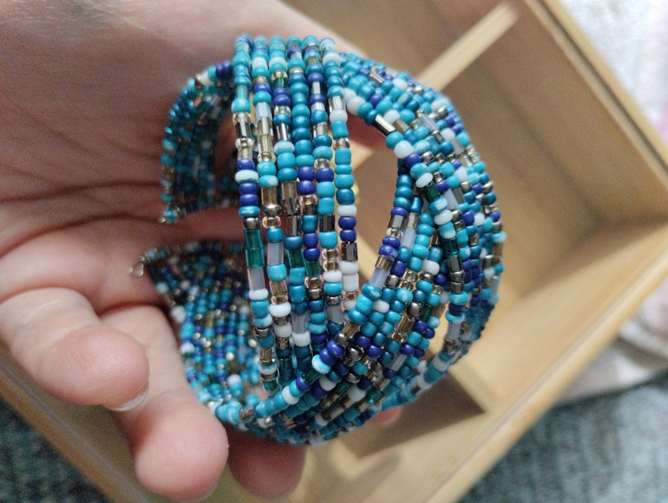 Bohem Çoklu Boncuklu Turkuaz Bileklik - Görsel 3