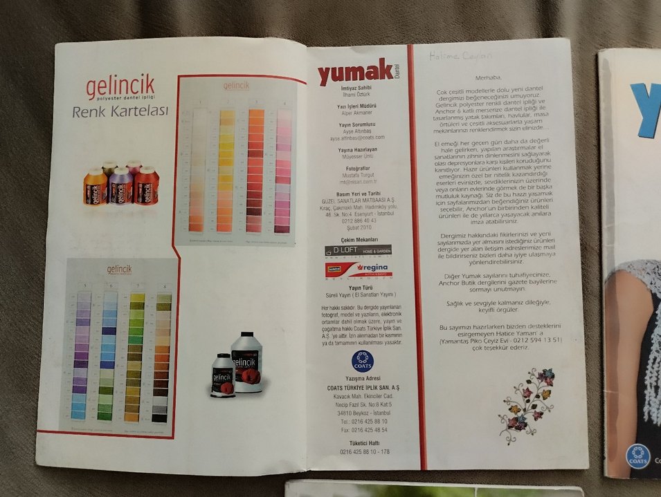 Yumak Dantel ve Örgü Dergileri Seti - Görsel 2