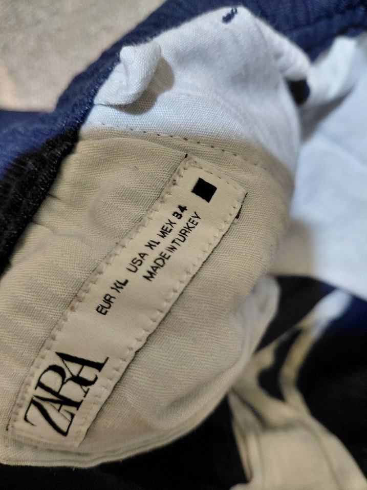 ZARA XL BEDEN ERKEK KUMAŞ PANTOLON LACIVERT - Görsel 4