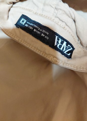ZARA ERKEK LANVAS PANTOLON  46 beden - Görsel 3