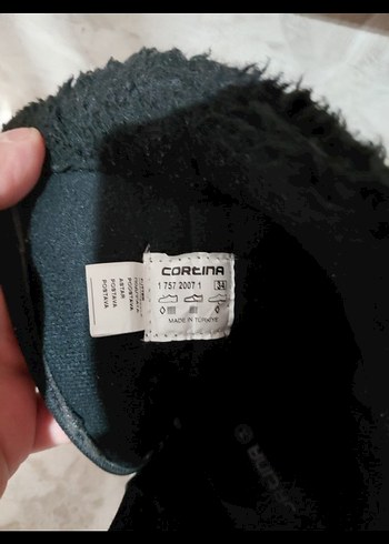 Kız Çocuk Siyah Kürklü kar  Botu 34 numara - Görsel 4