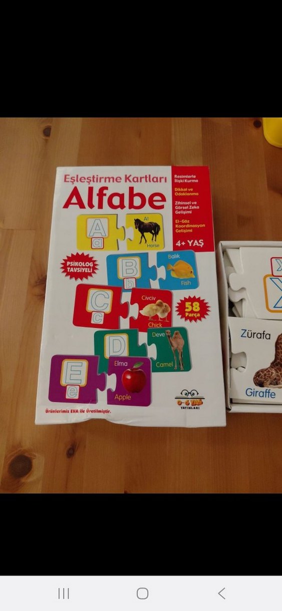 Alfabe Eşleştirme Kartları - Görsel 2