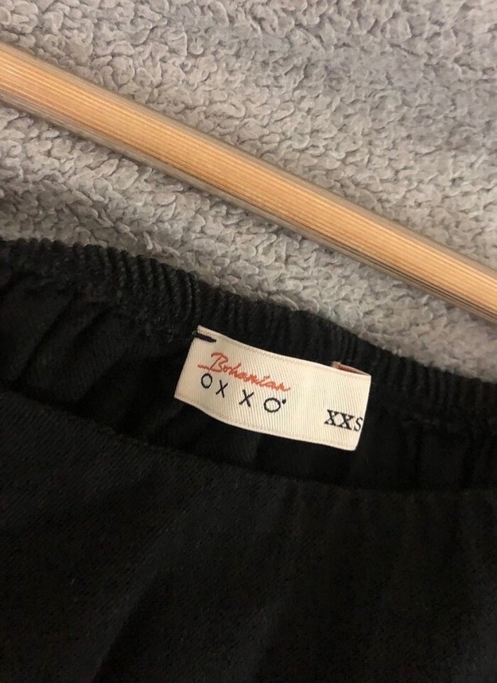 Oxxo Siyah Uzun Askılı Fırfırlı Elbise - Görsel 3