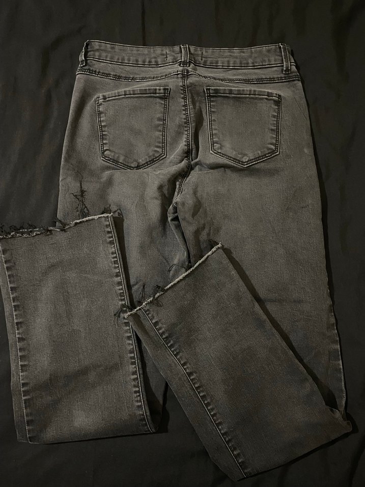 Siyah Regular Fit Kadın Denim Pantolon - Görsel 2