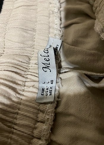 Pamuk Rahat Kesim Krem Kadın Kumaş Pantolon - Görsel 3