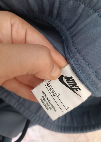 13-14 Yaş Beden Nike Gri Rahat Kesim Eşofman Altı