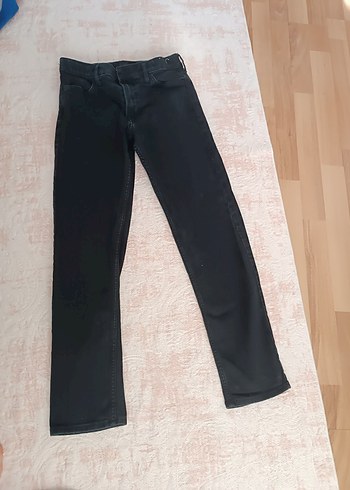 Erkek Siyah Regular Fit Normal Boy Denim Pantolon