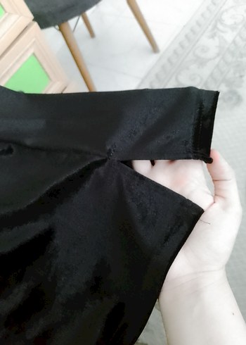 m Beden Siyah Uzun Kollu Dar Kesim Kadın Elbise