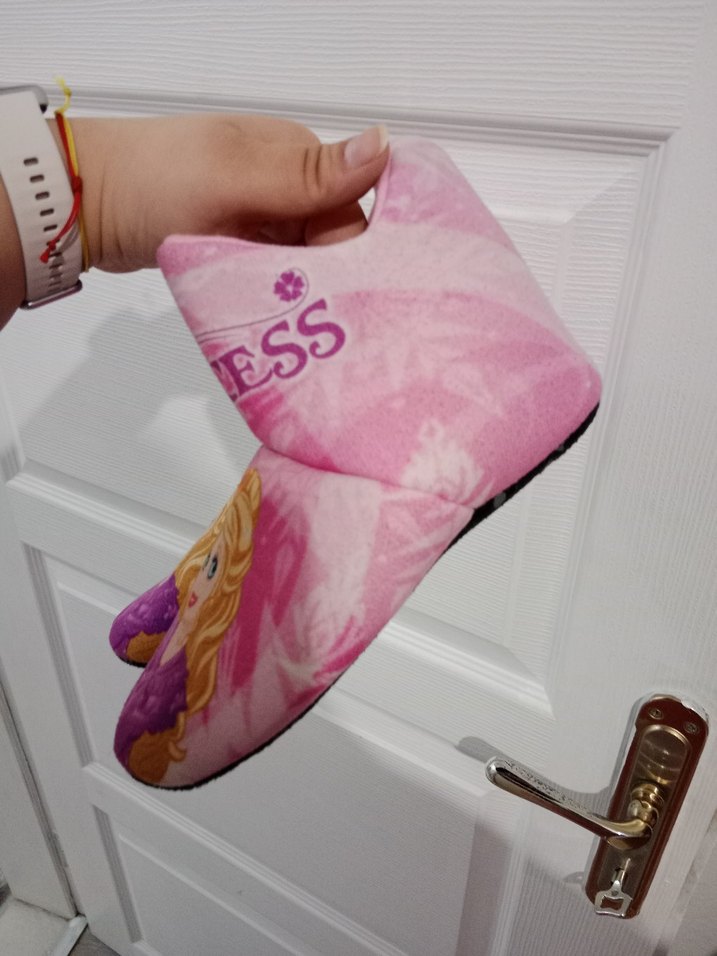 Pembe kız çocuk panduf terlik - Görsel 2