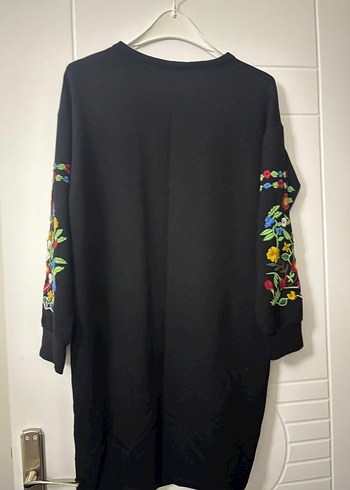 Nakışlı Bohem Uzun Kollu Tunik - Görsel 2