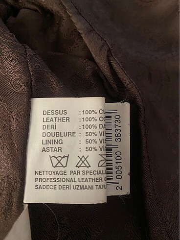 l Beden kahverengi Renk Gerçek Deri Ceket