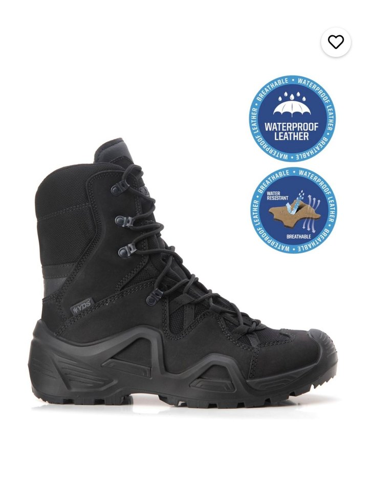 YDS ASTOR Siyah Askeri Bot - Görsel 2