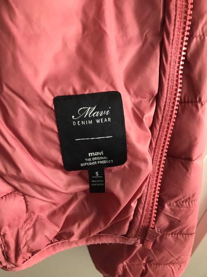 Mavi jeans S beden ince mont - Görsel 5