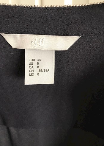 H&M Siyah V Yaka bluz - Görsel 3