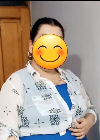 48 Beden beyaz Renk Bohem Uzun Kollu Desenli Gömlek