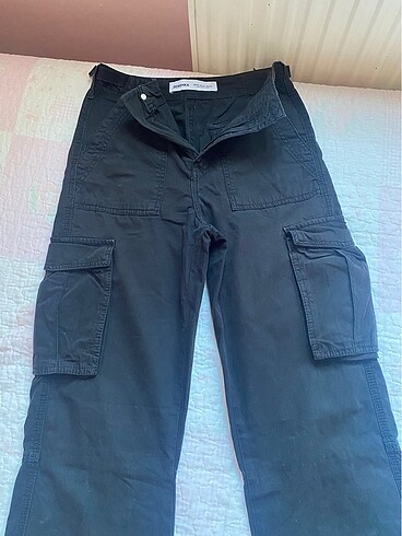 Bershka siyah bershka kargo jean