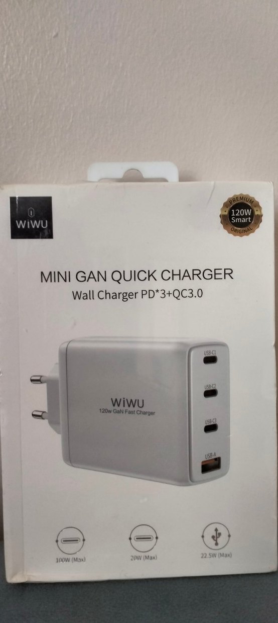 WiWU 120W Mini GaN Hızlı Duvar Şarj Cihazı - Görsel 4
