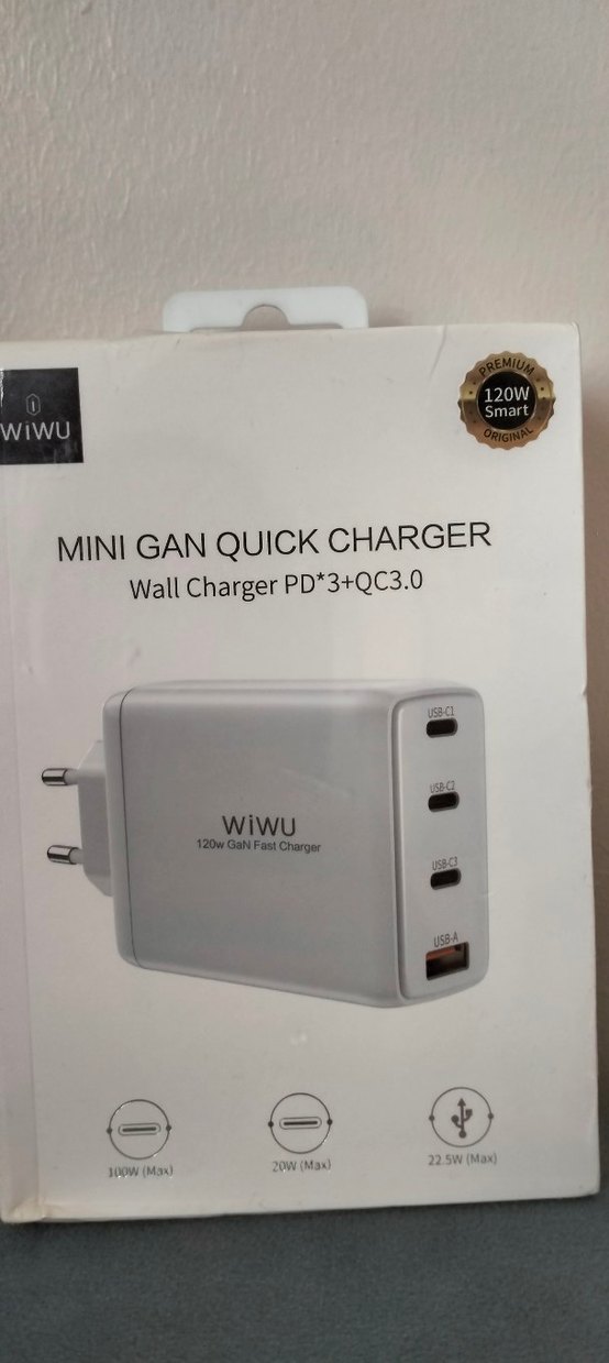 WiWU 120W Mini GaN Hızlı Duvar Şarj Cihazı - Görsel 3