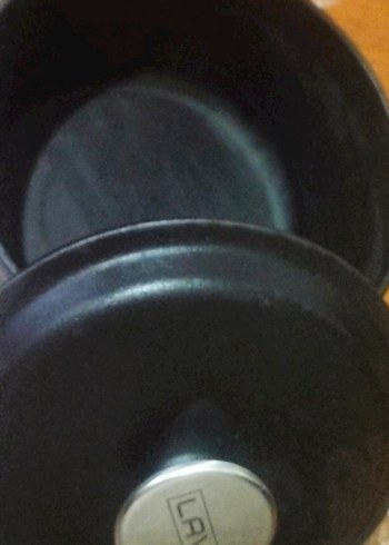 Lava Döküm Yuvarlak Tencere 20 cm Mat Siyah - Görsel 4